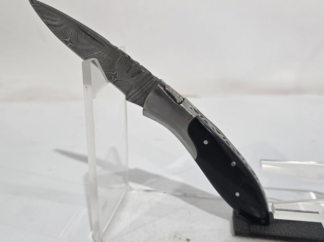 Image for Damascus Steel Folding Pocket Knife