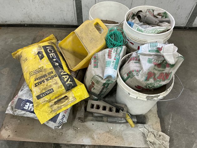 Image for Ice Melt Sand Buckets And Tools Lot