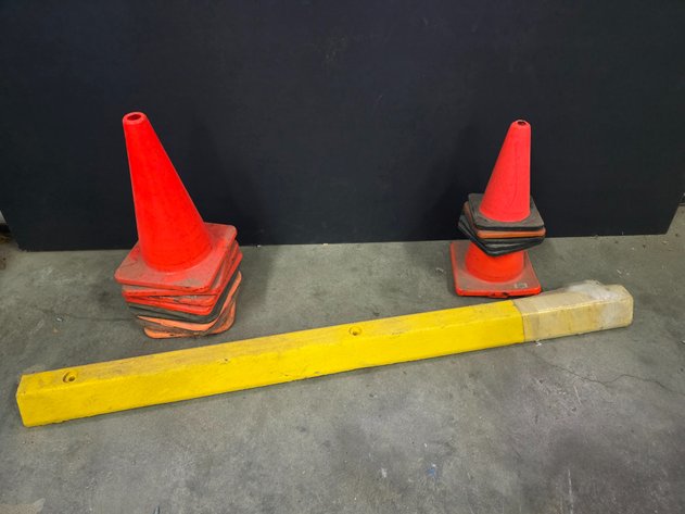 Image for Parking Curb And Traffic Cones