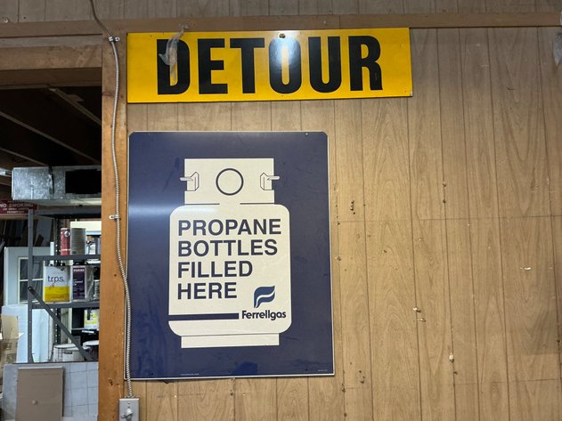 Image for Ferrellgas Propane And Detour Metal Signs
