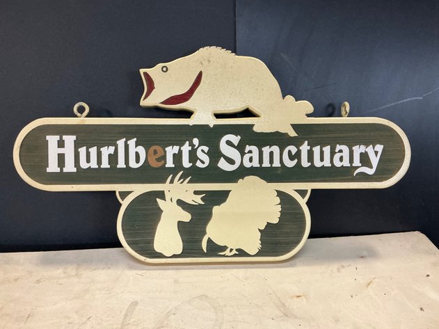 Image for Hurlbert's Sanctuary Carved Hanging Sign