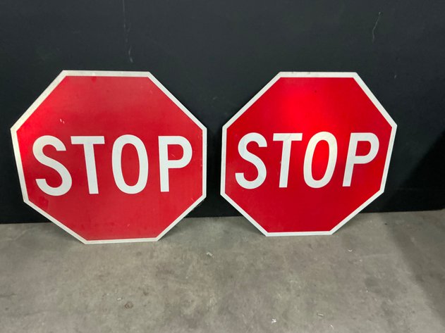 Image for Two Metal Octagonal STOP Signs