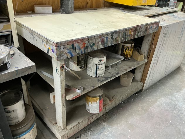Image for Wooden Workbench With Shelves
