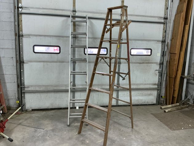 Image for Werner 8’  Stepladder And 16’ Aluminum Ladder