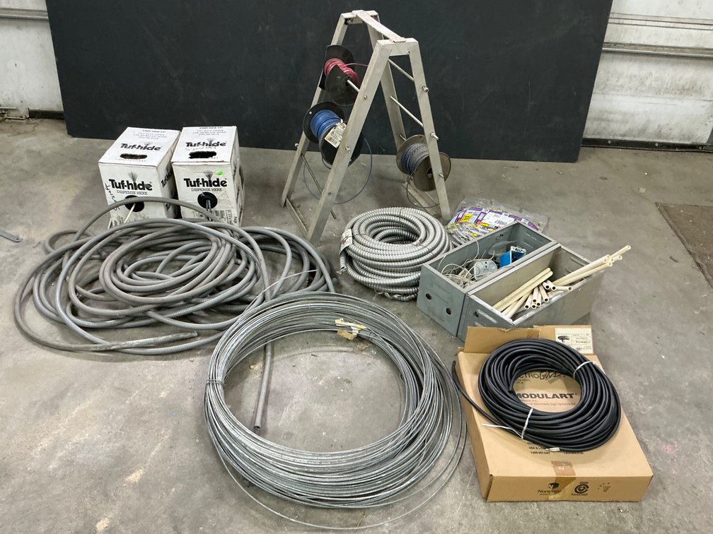 Electrical Wire, Conduit, And Spool Rack