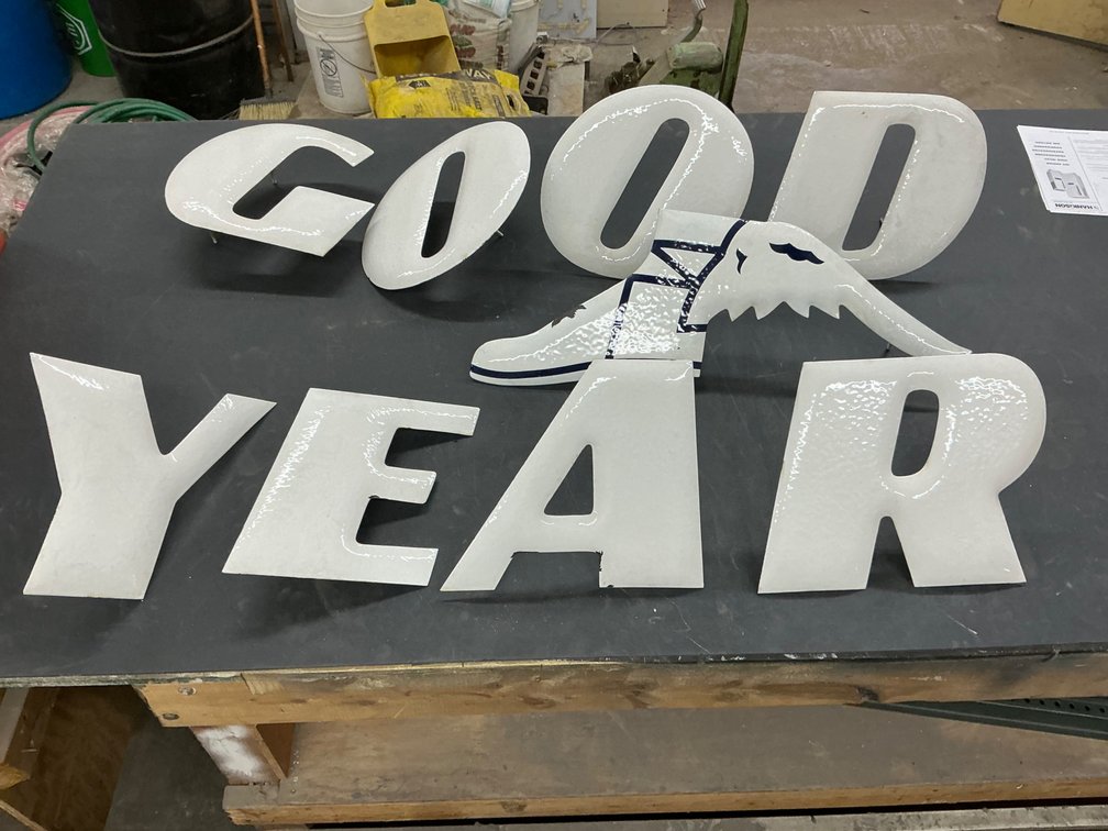 Porcelain Goodyear Sign