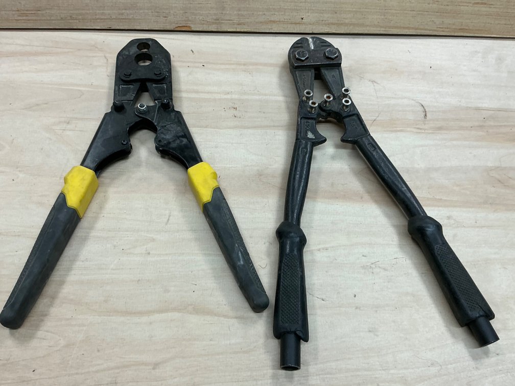 Bolt Cutters And Cable Crimper