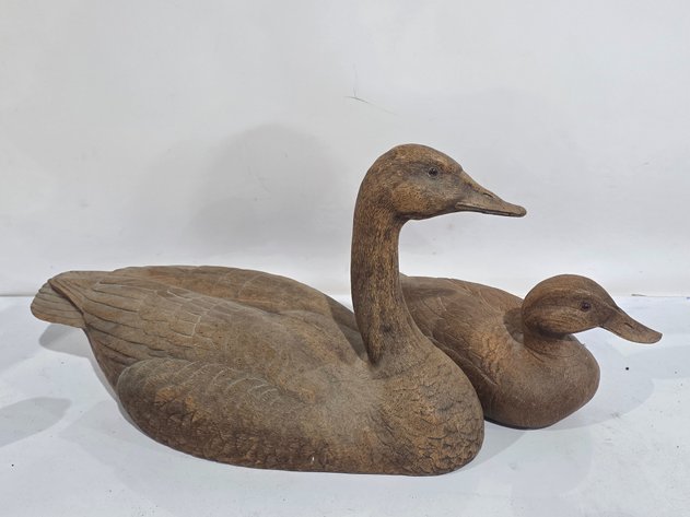 Image for Set Of 2 Waterfowl Decoy Figurines