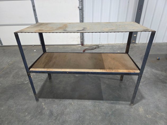 Image for Two-Tier Metal And Wood Workbench