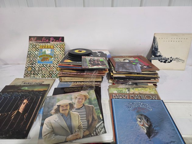 Image for Vinyl LP Records And 45 RPM Singles Lot