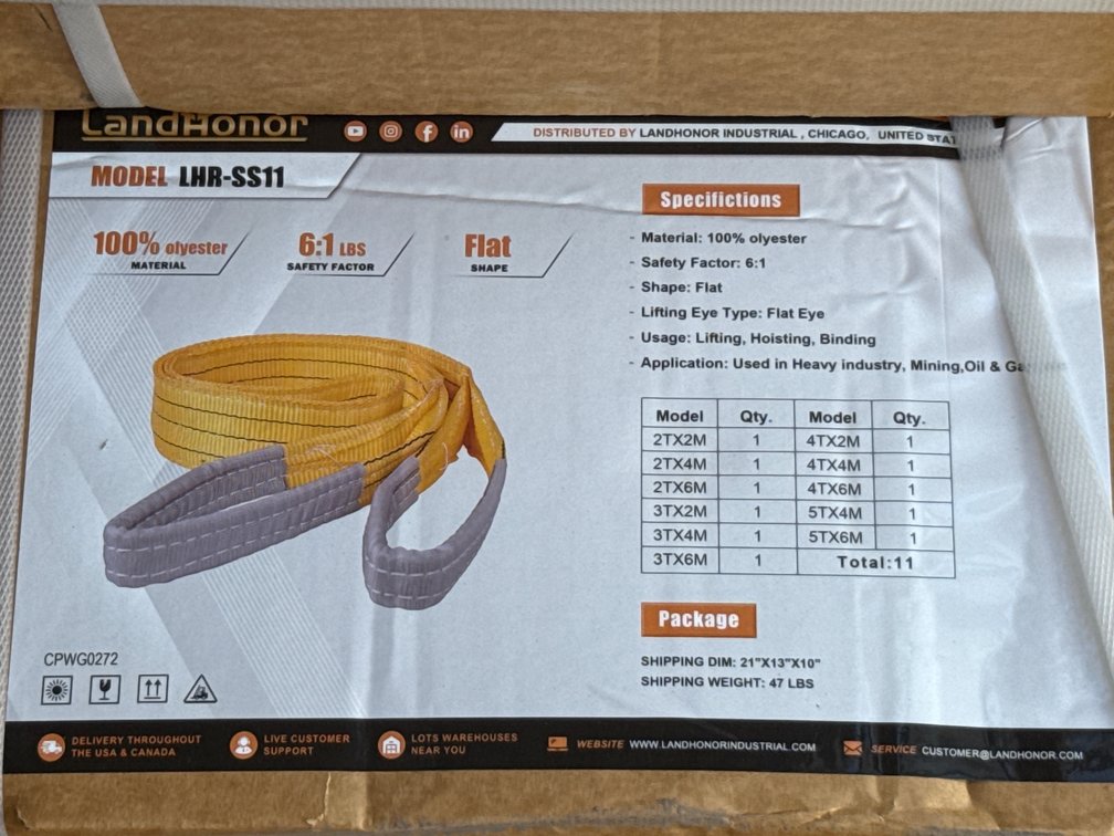 LandHonor Group Webbing Slings