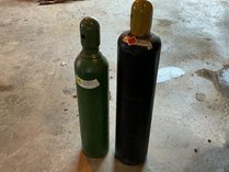 Two Compressed Gas Cylinders