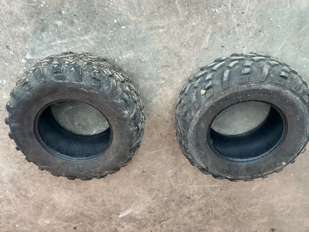 Carlisle AT489 25x10.00-12 ATV Tires Pair