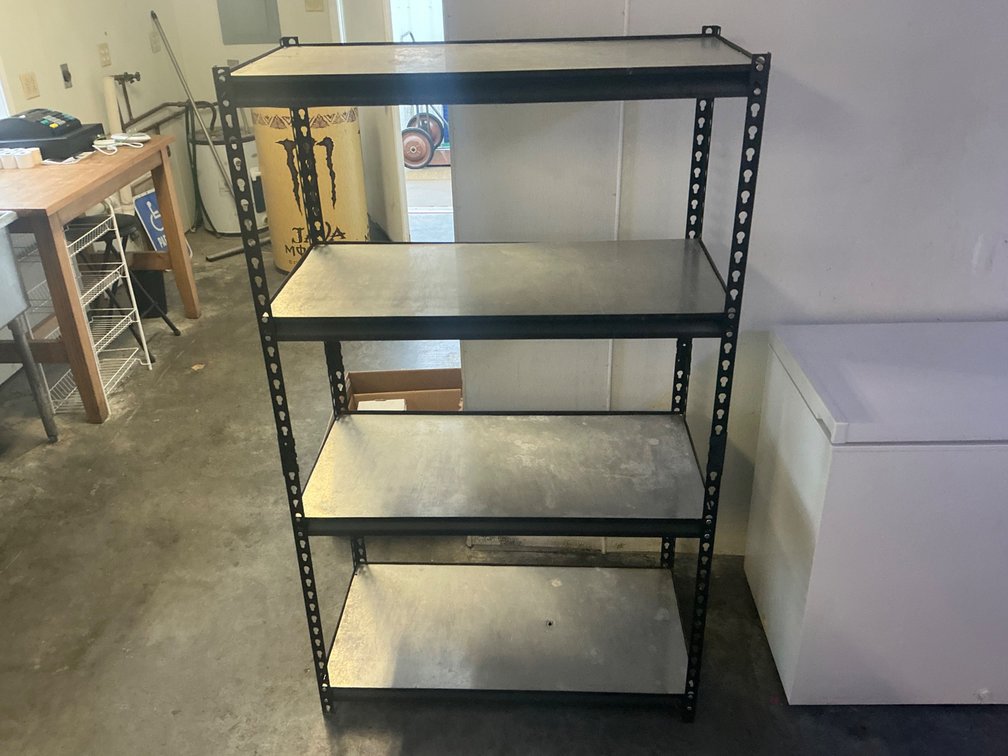 Four-Shelf Boltless Metal Storage Rack