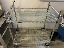 Eagle 2-Tier Wire Utility Cart On Casters