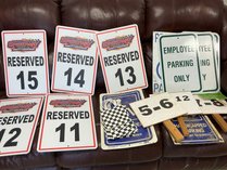 Speedway And Parking Signs