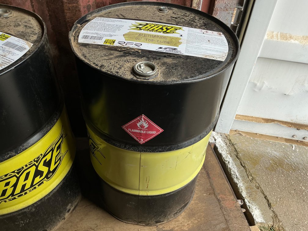 50 Gallons Of High Octane Racing Fuel
