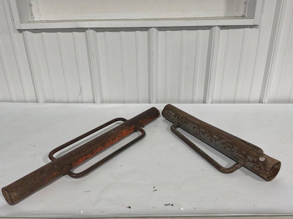 Two Manual Steel Fence Post Drivers