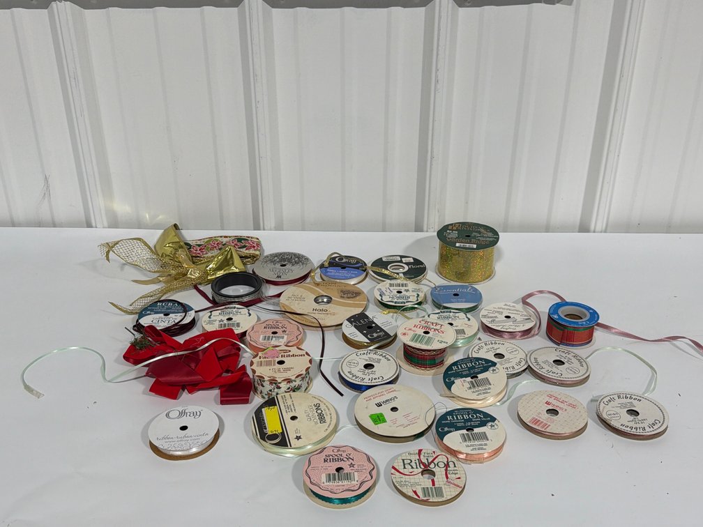 Craft Ribbon Spools And Bows