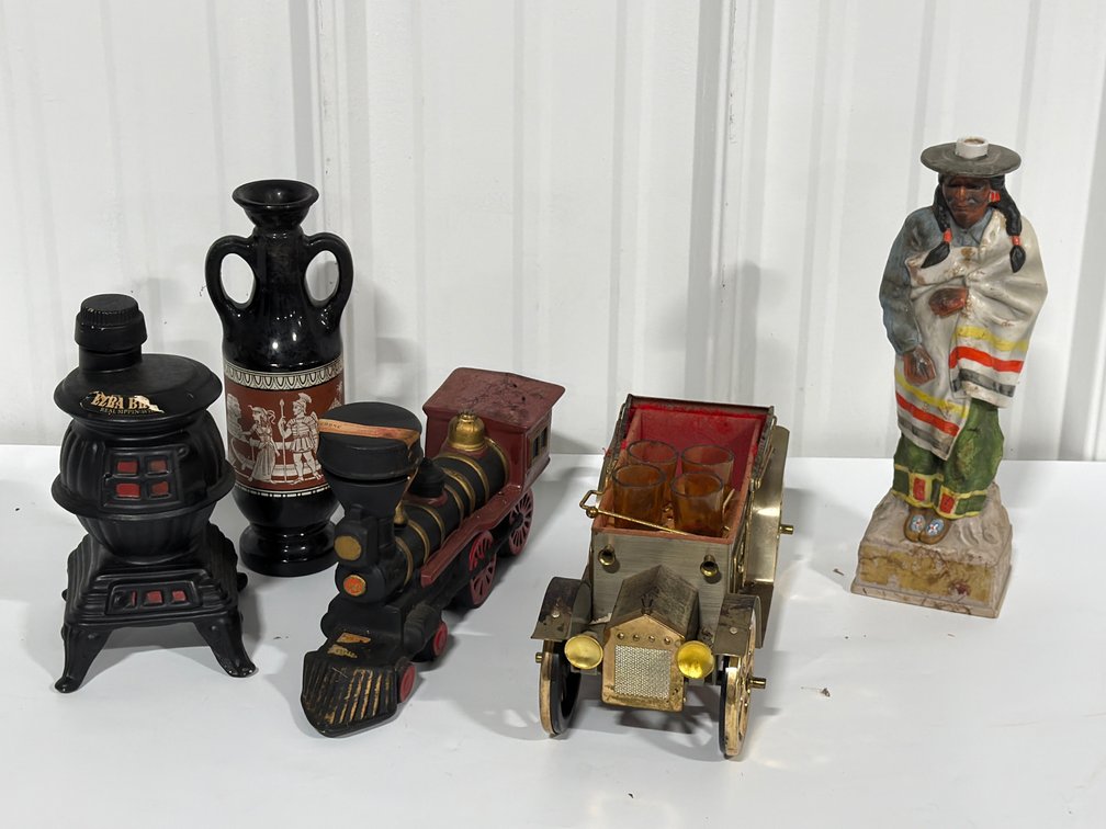 Novelty Decanters And Barware Set