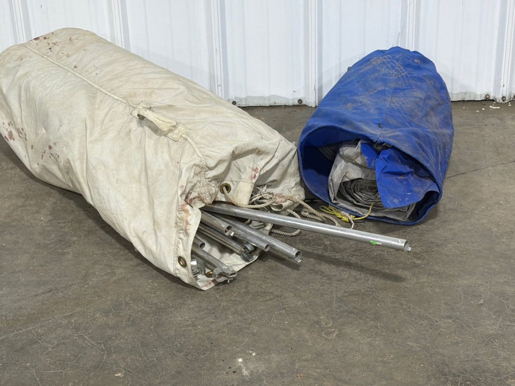 Tent Frame Poles And Canopy Set