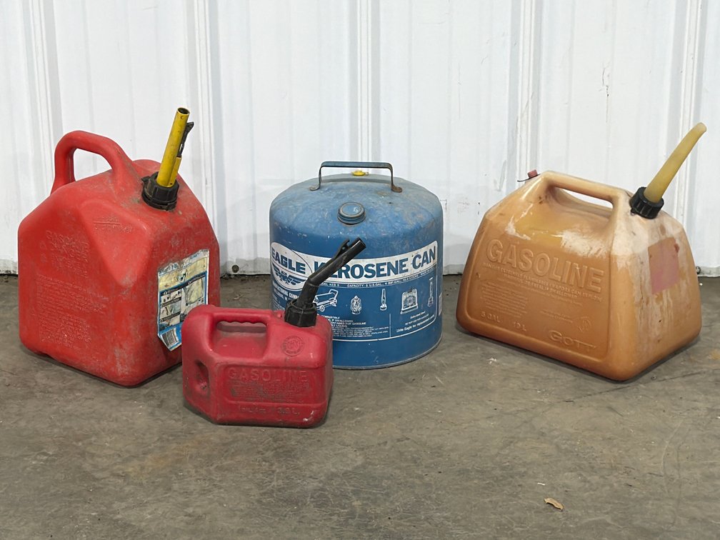 Four Fuel And Kerosene Cans