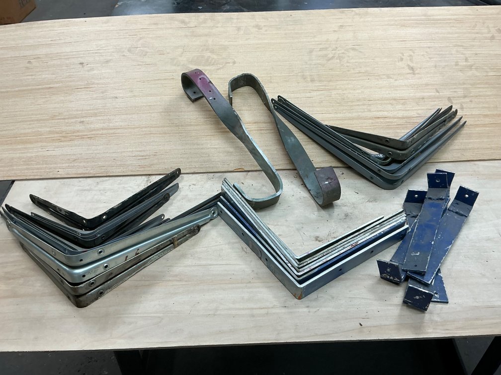 Metal Shelf Brackets And Mounting Hardware