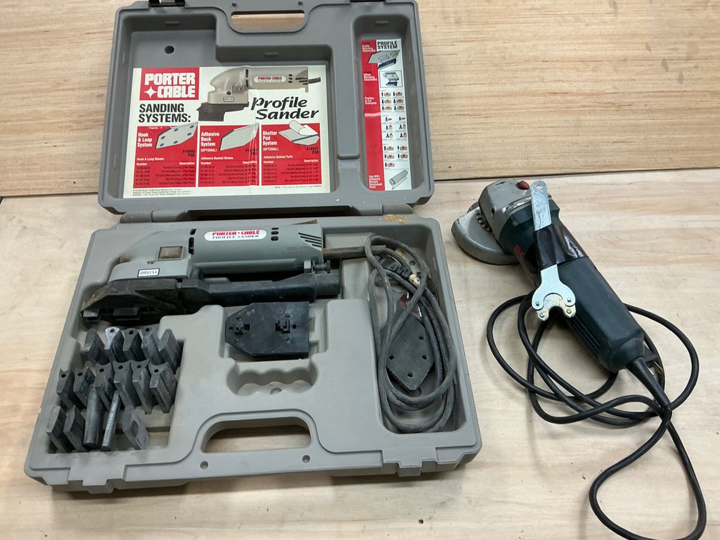 Profile Sander Kit And Angle Grinder