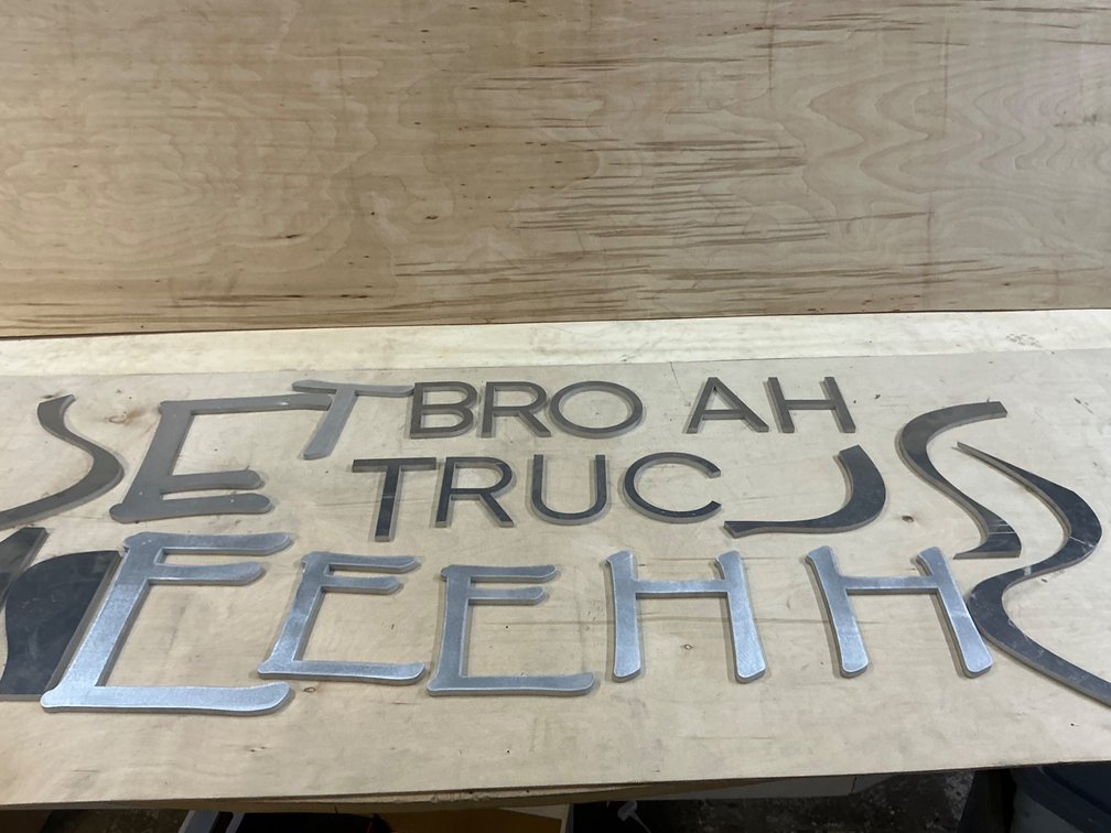 22 Cut Metal Sign Letters And Accents
