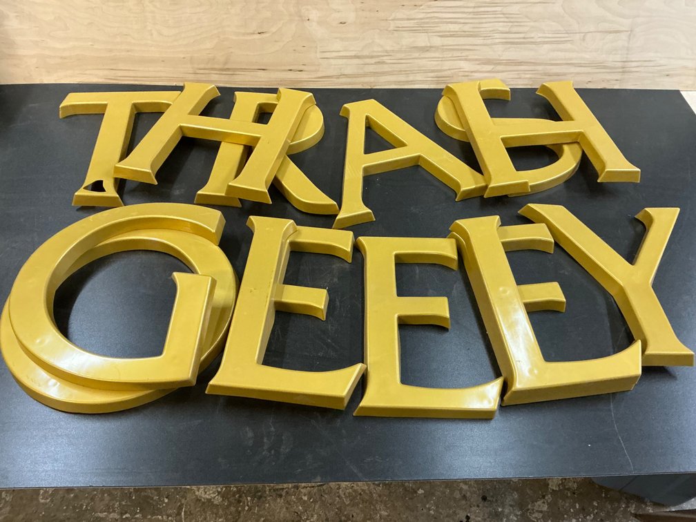 Molded Plastic Dimensional Sign Letters