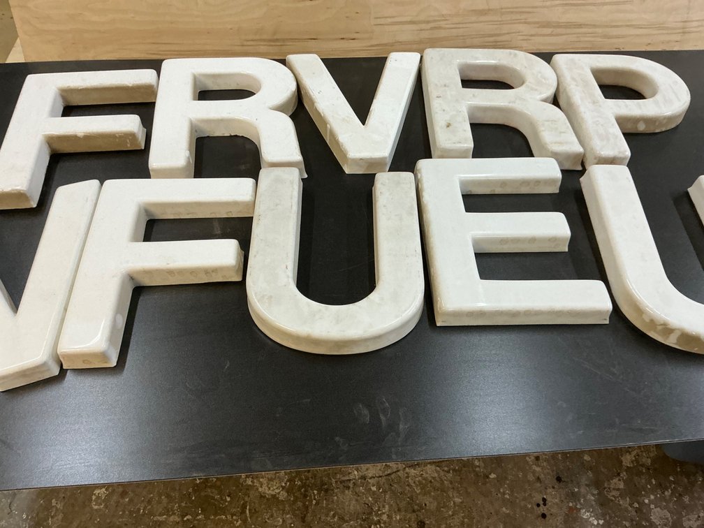 Molded Plastic Dimensional Sign Letters