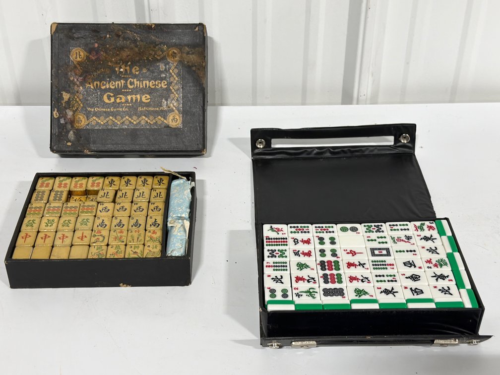 Two Mahjong Game Sets With Cases
