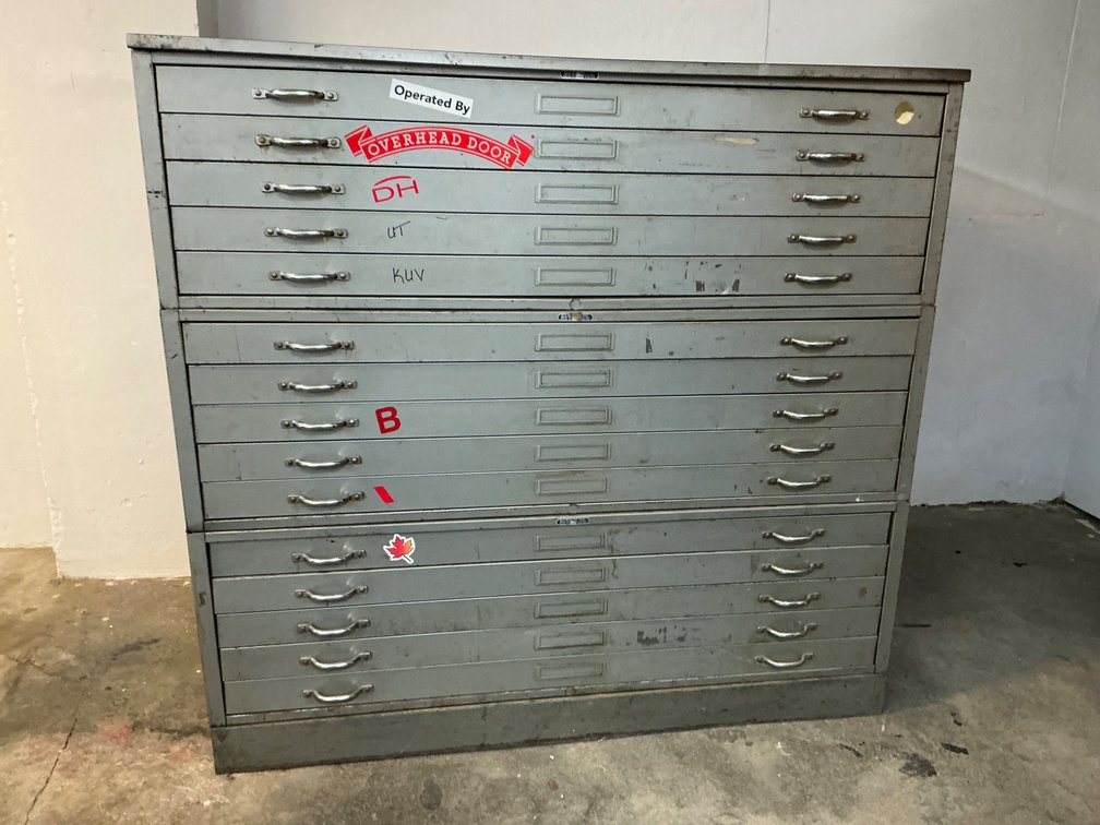 Mayline 15 Drawer Blue Print Cabinet
