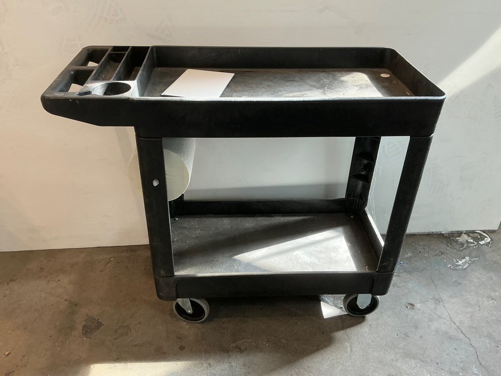 Two-Shelf Plastic Utility Service Cart