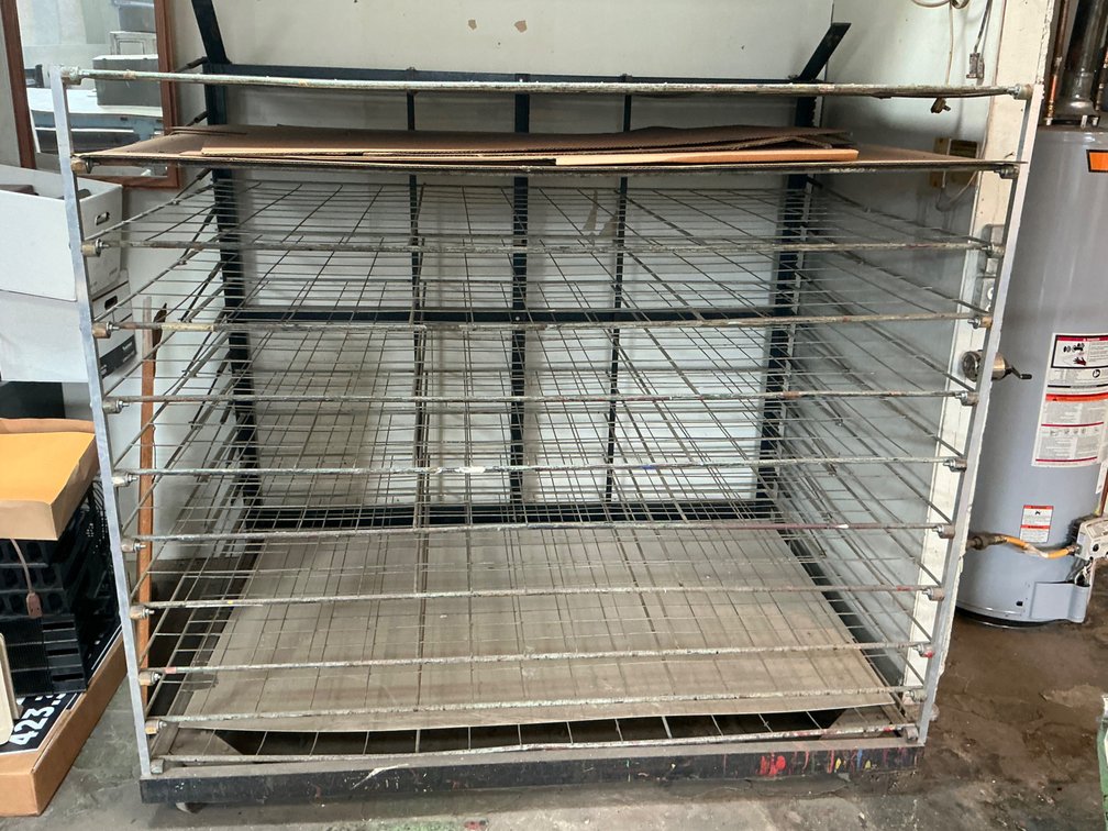 Mobile Metal Wire Print Drying Rack