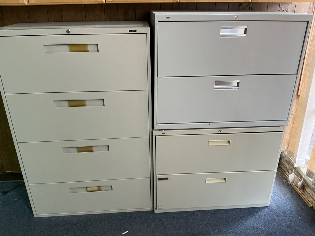 Global And Hon Lateral File Cabinets