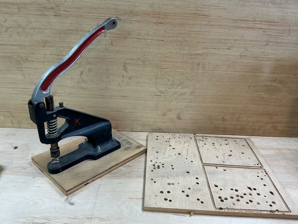Manual Lever Press With Template Board