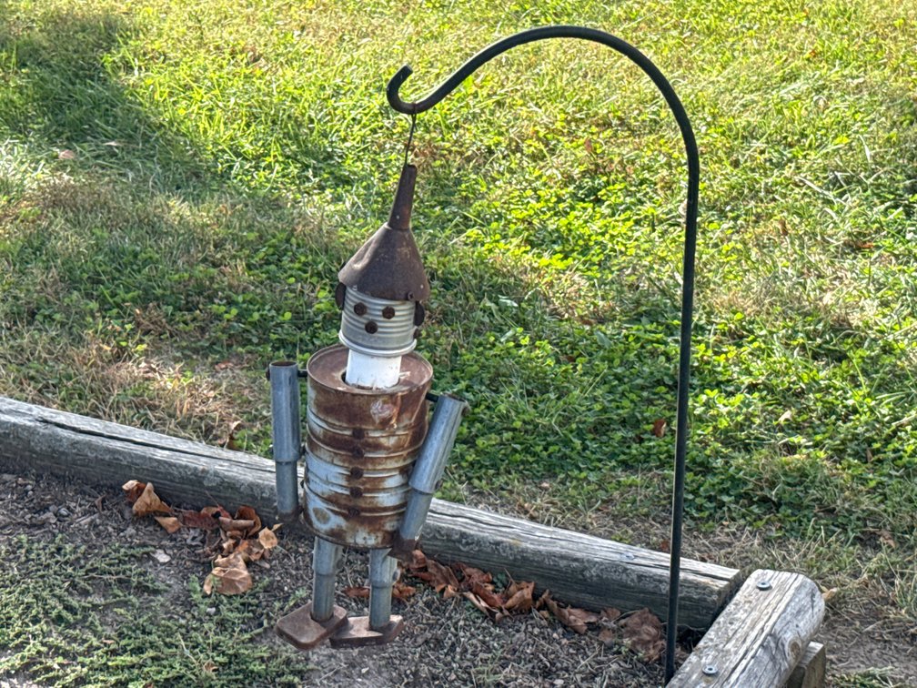 Handmade Metal Tin Man Garden Sculpture