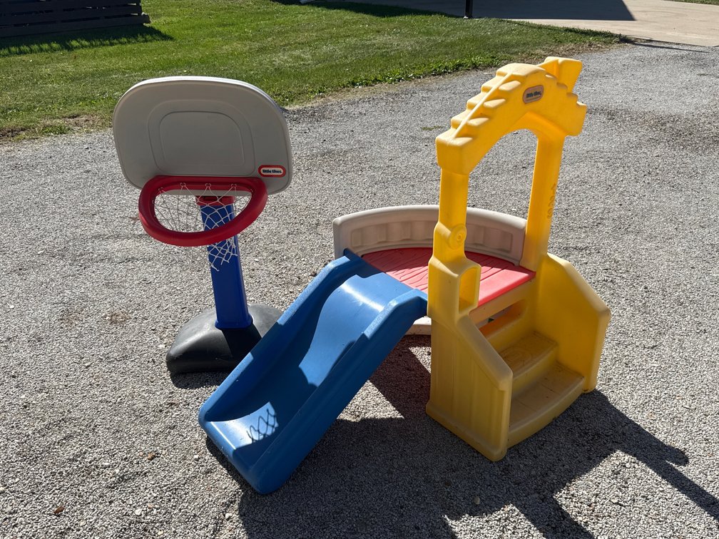 Little Tikes Playset And Basketball Hoop