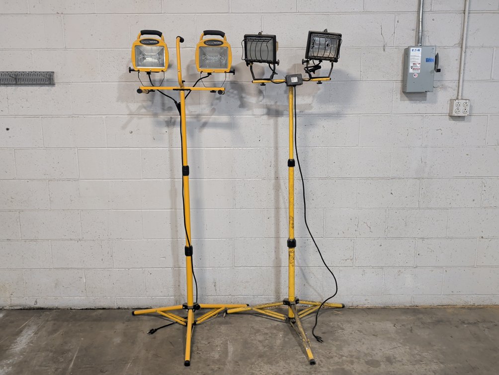 Dual Work Light Stands