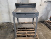 Industrial Steel Standing Shop Desk