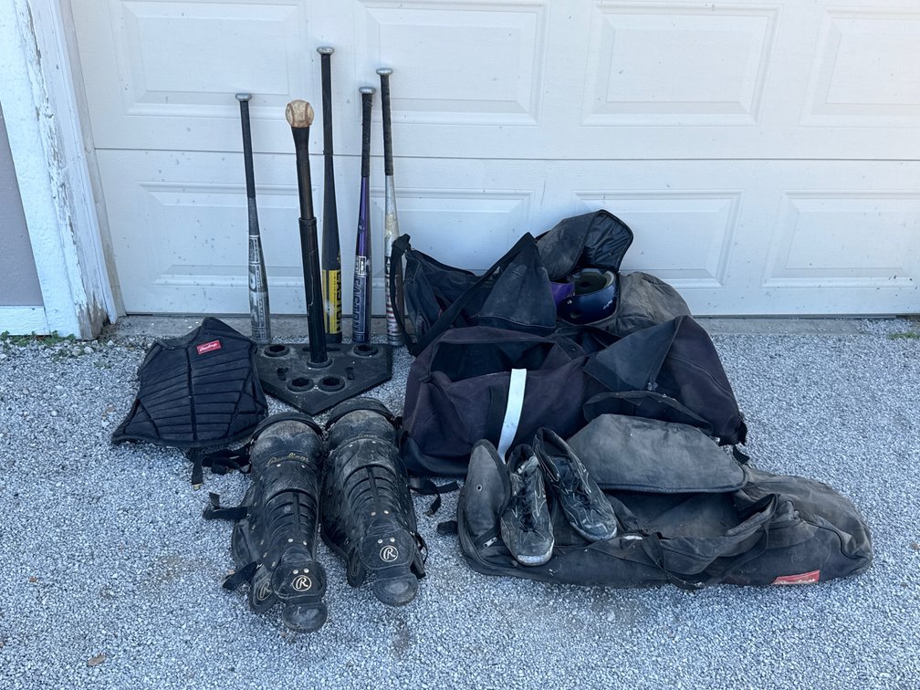 Baseball And Softball Equipment Lot