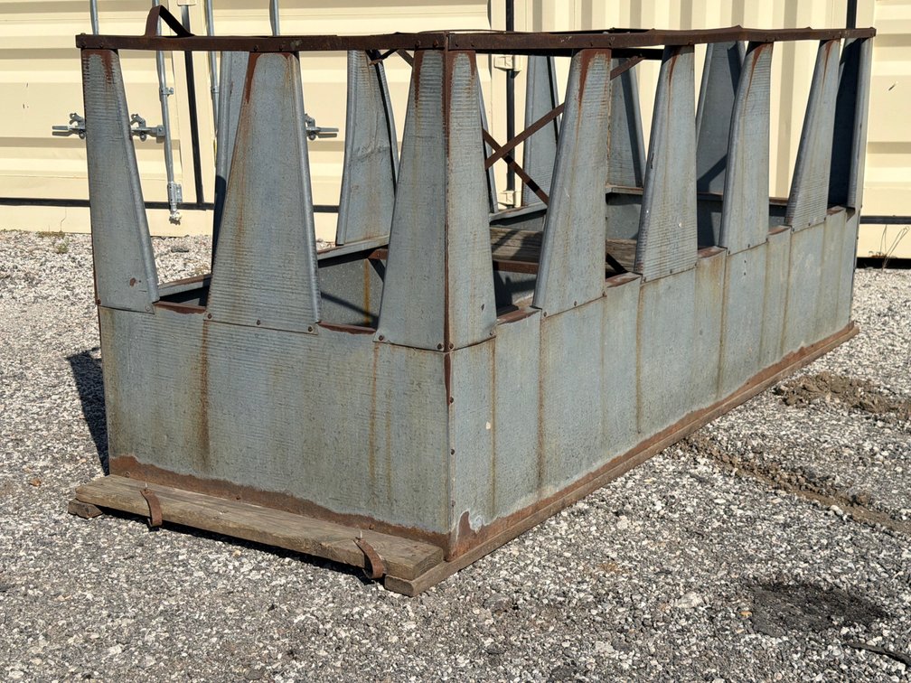 Galvanized Metal Livestock Feeder