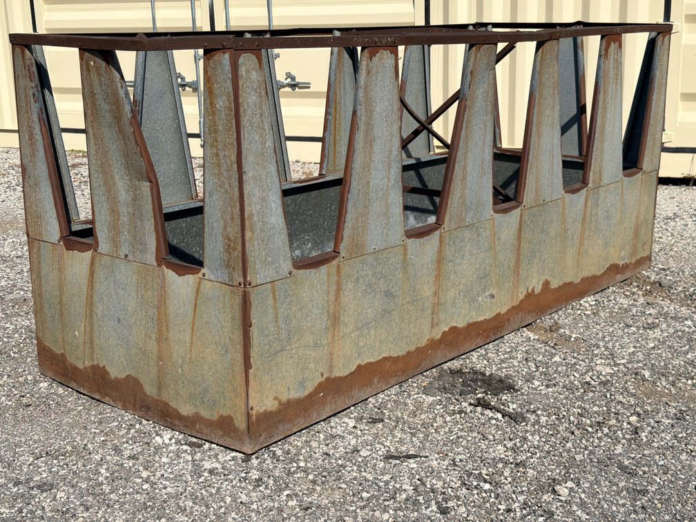 Galvanized Metal Livestock Feeder