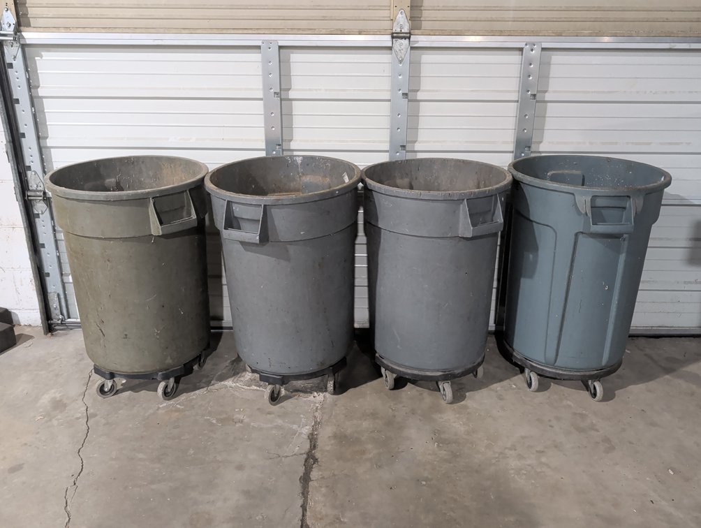 Commercial Trash Cans With Dollies