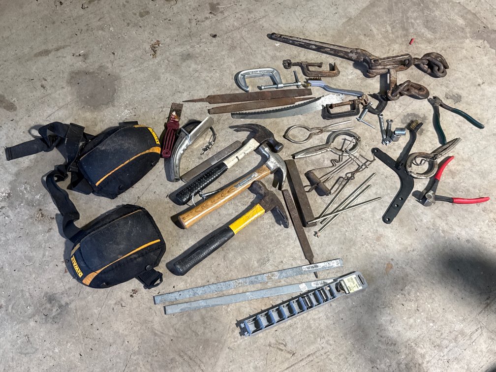 Hand Tools, Load Binder, And Knee Pads