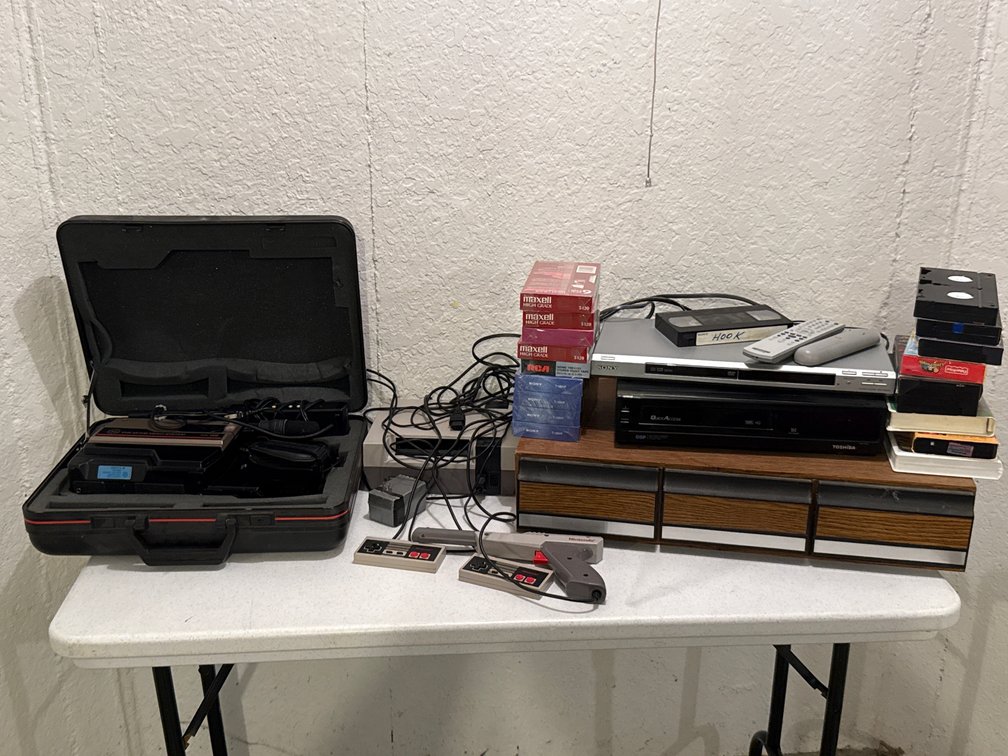 Nintendo NES Console And Media Lot