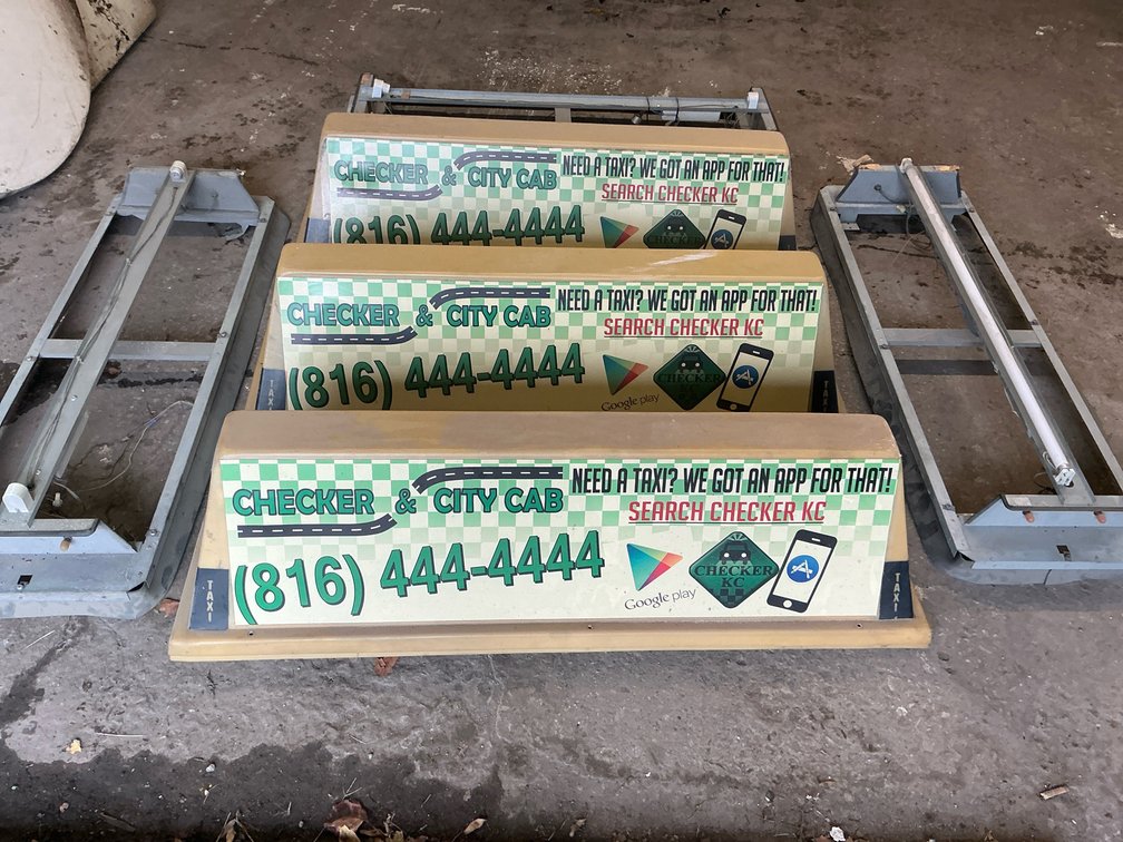 Checker & City Cab Taxi Roof Signs