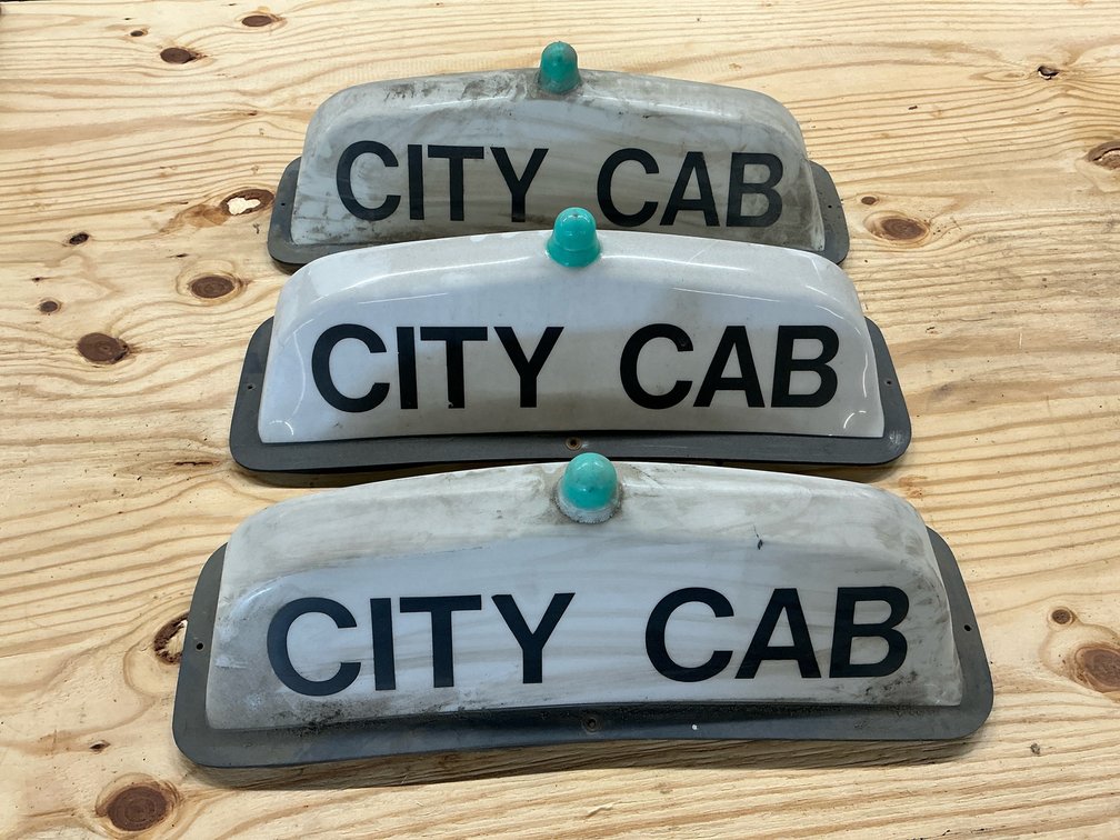 City Cab Taxi Roof Signs