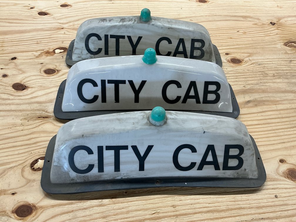 City Cab Taxi Roof Signs